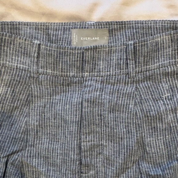 Everlane Women’s Blue Striped Linen Pants - Picture 4 of 5